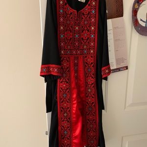 Girl traditional Palestinian dress (thobe)